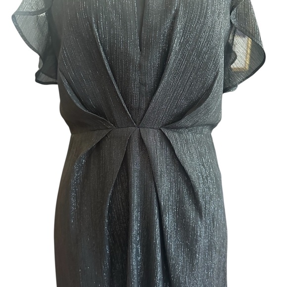 ASTR Shimmering Black High Low Feminine Halter Dress - Picture 6 of 10